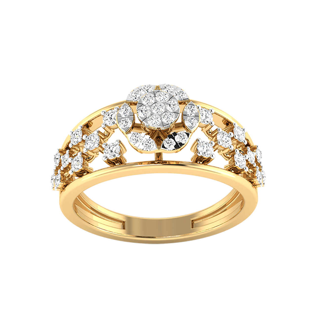 Gold Ring for Women | Gold Ring Design by Niscka