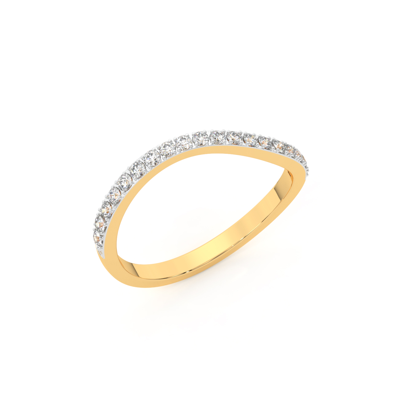 Diamond Solitaire Modern Minimalist Engagement Ring