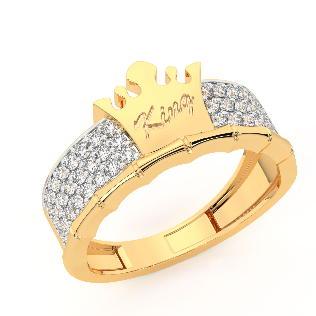 14K Yellow Gold Diamond Men's Ring| 0.25 CT TDW| 5.60 Grams| Size 10