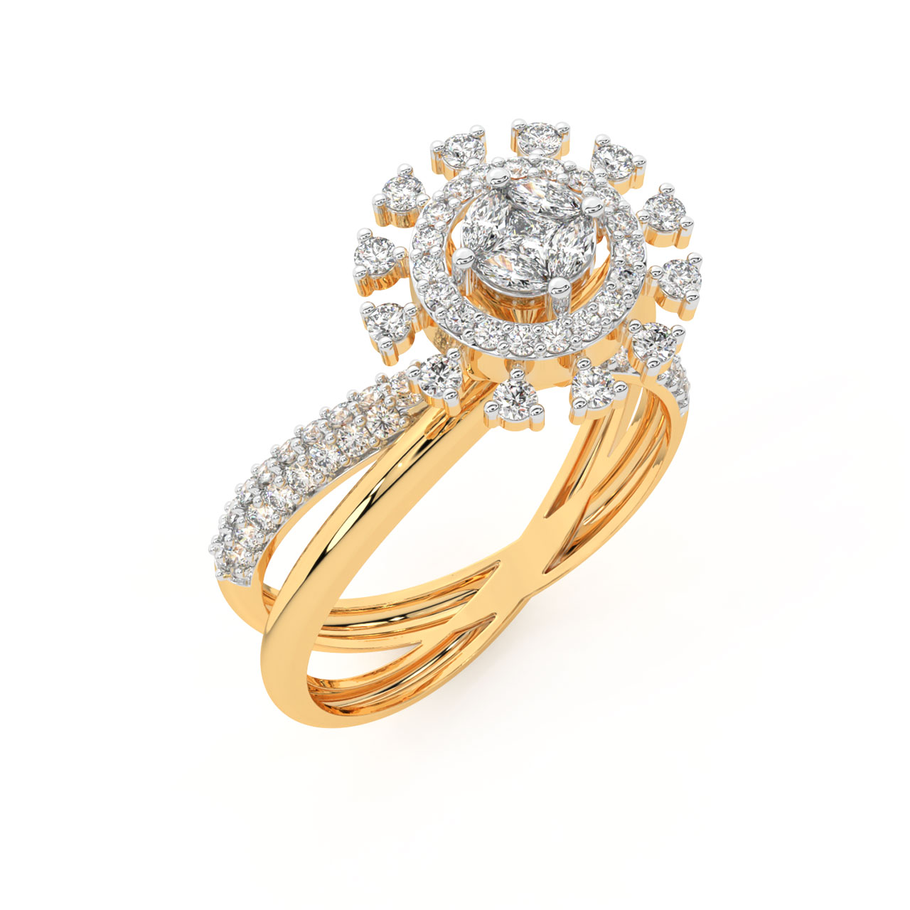 Buy Lily Round Diamond Engagement Ring Online