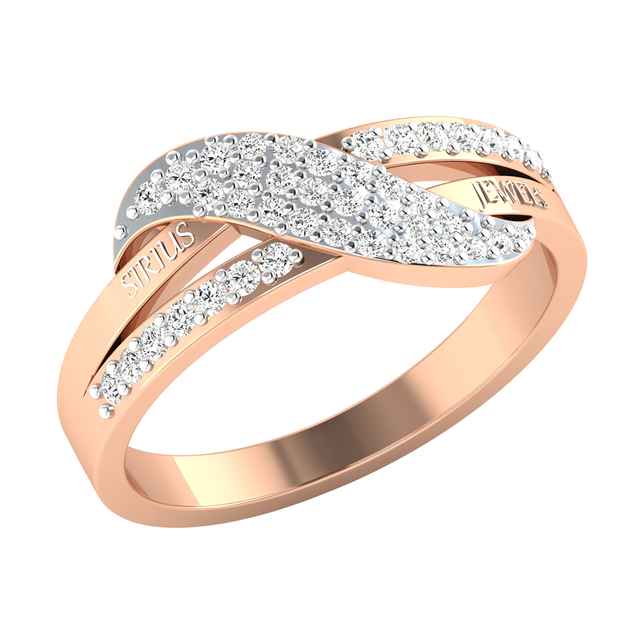 Unique Infinity Diamond Wedding Ring For Women│Vidar Boutique