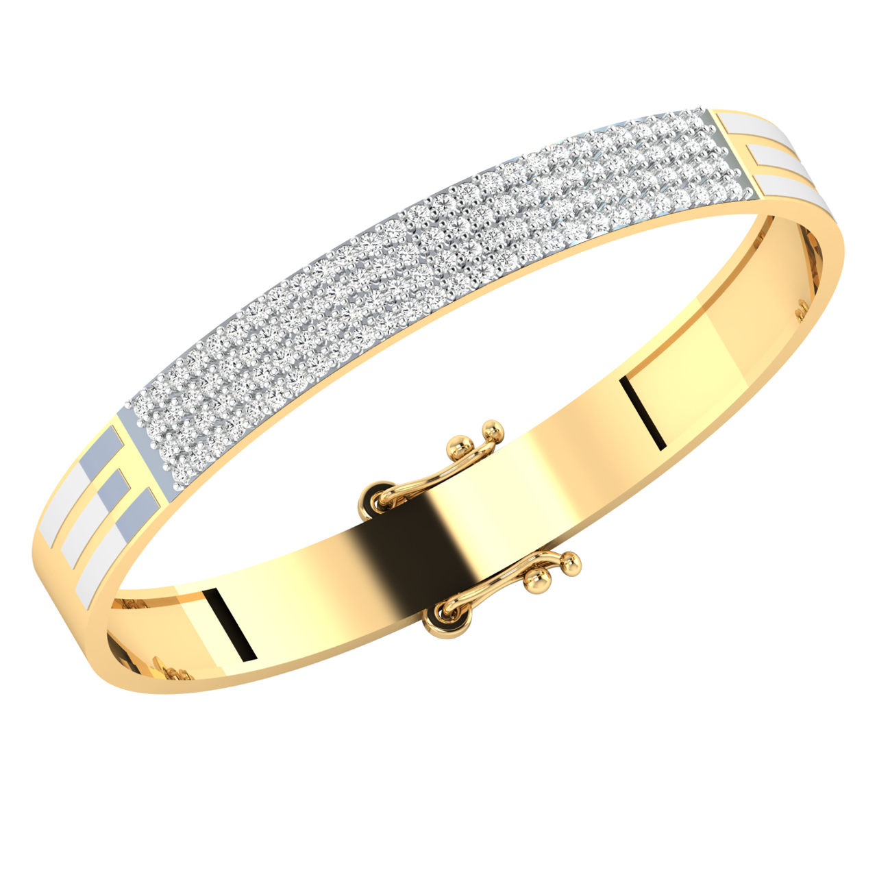 Buy KISNA Women's Real Diamond Jewellery 14KT SI Diamond Bracelet Trio,  Rose Gold at Amazon.in