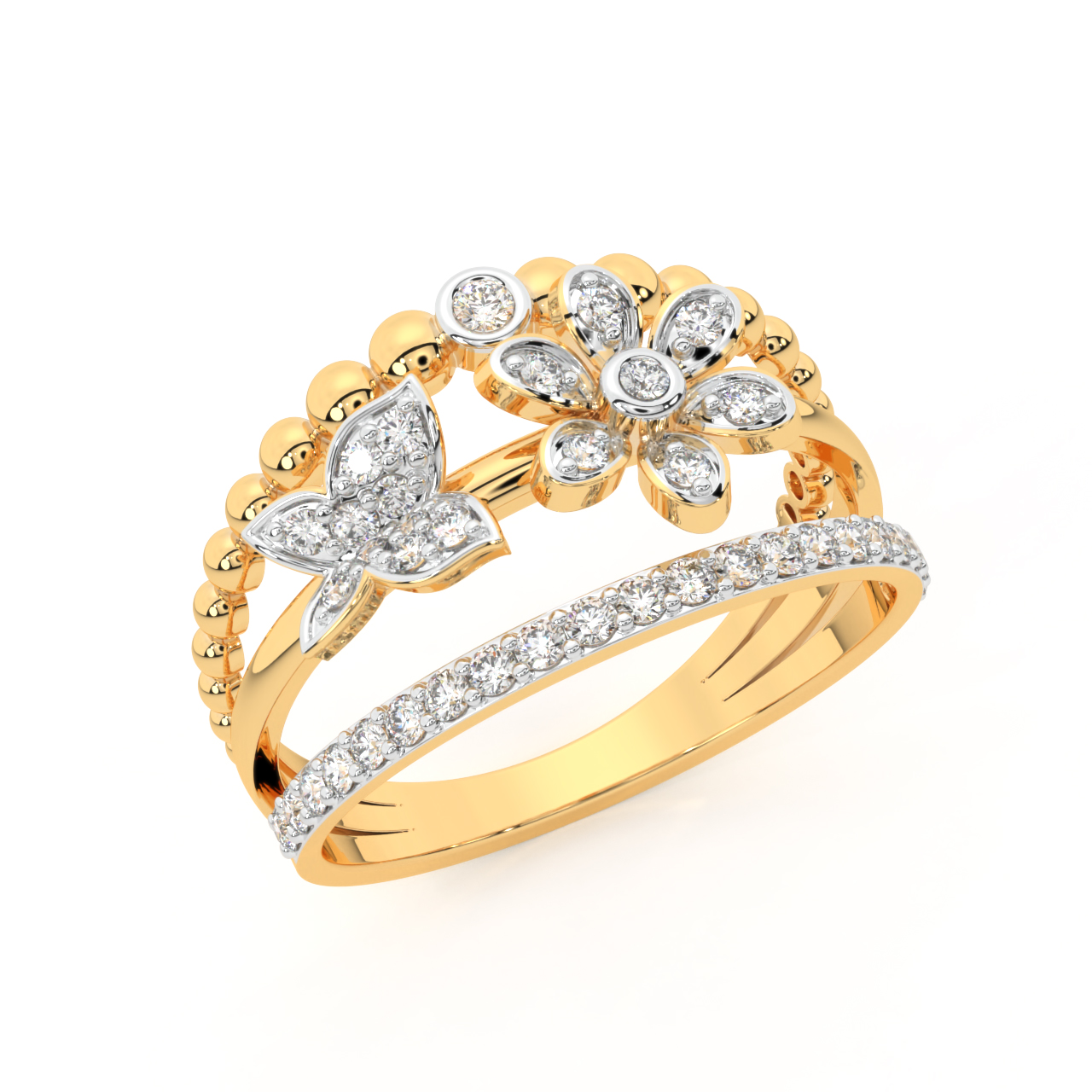 RNR18238-Rose gold Infinity diamond ring - Olivacom