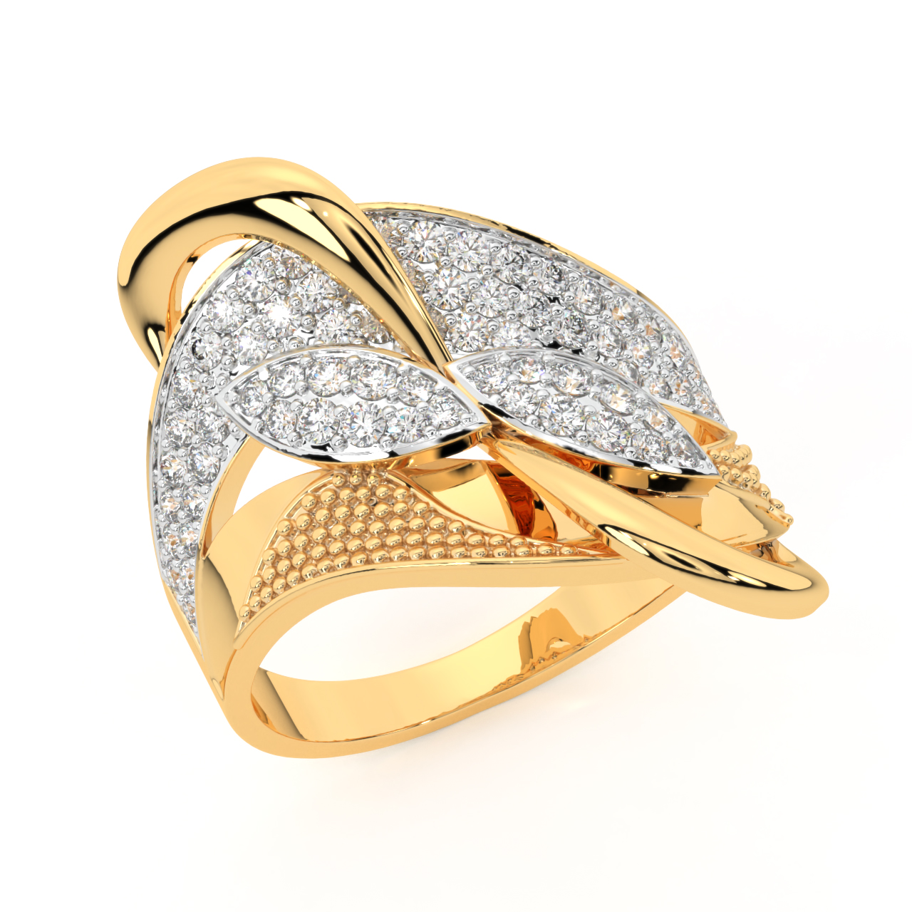 Premium Photo | Simple elegant diamond ring design transparent background  3d rendering