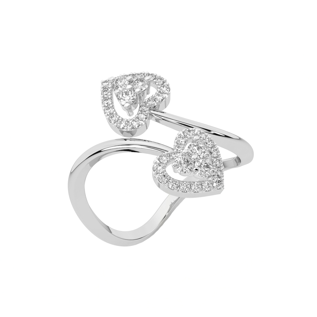 Georgian Double Heart Ring set with Garnets & Rose Diamonds (841U) | The  Antique Jewellery Company