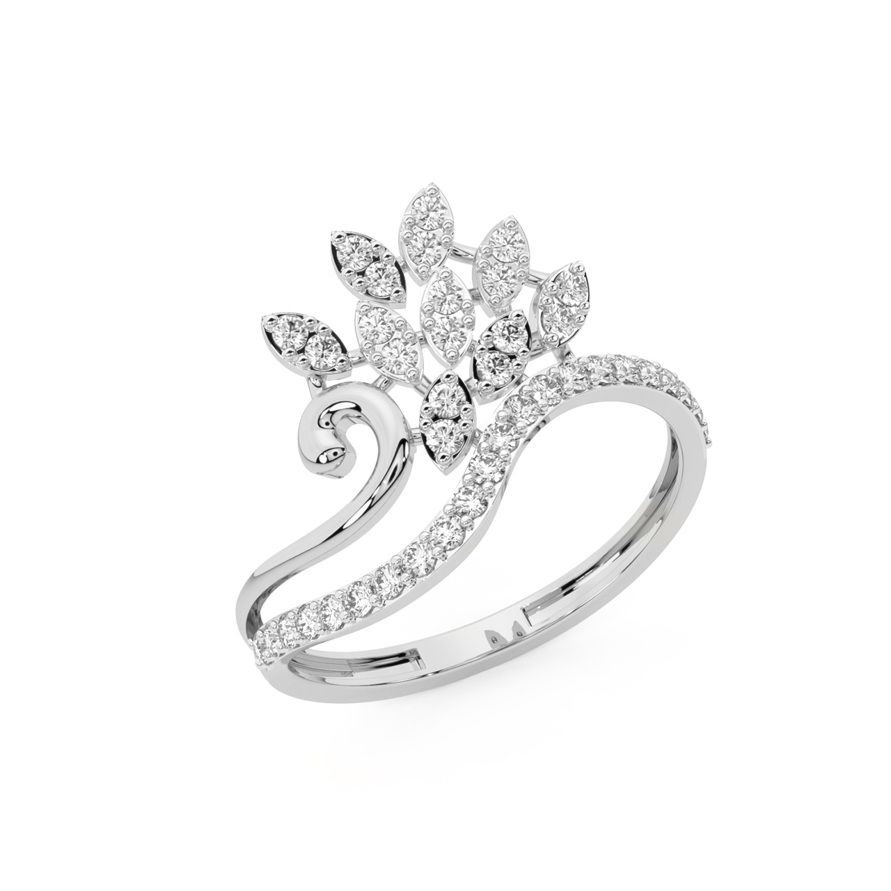 Buy Art Deco 14k White Gold 1/2ct Genuine Natural Diamond Filigree Ring  J6020 Online in India - Etsy