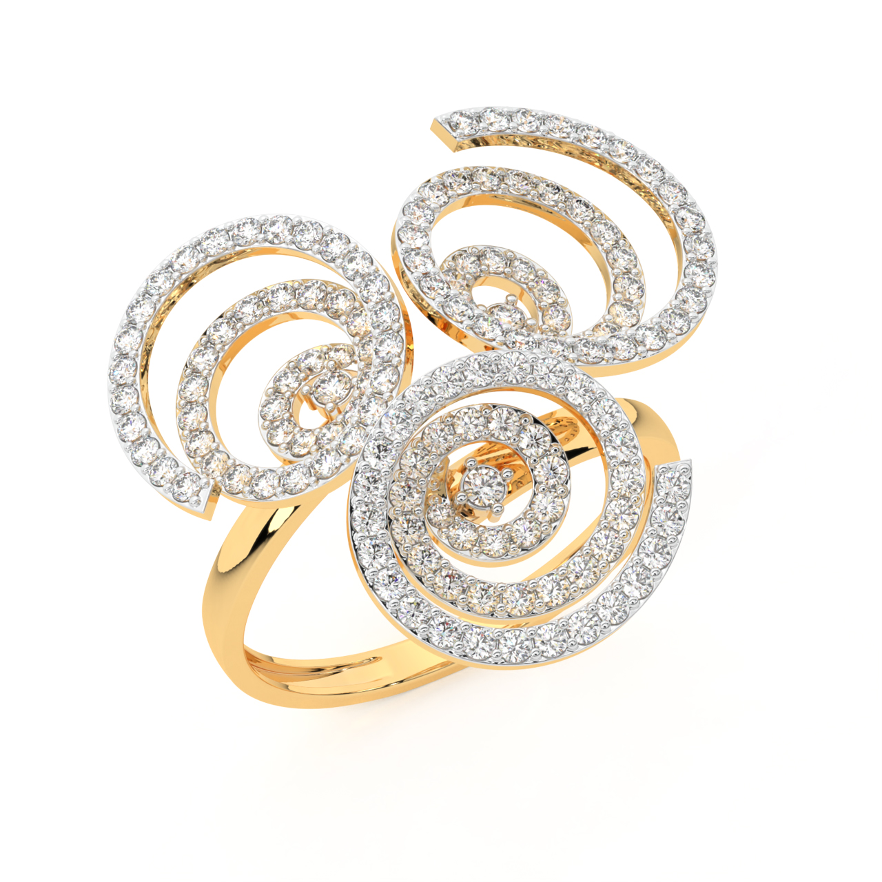 Buy Leafy Crown Diamond Ring Online - Shop Lab Grown Diamonds at Emori
