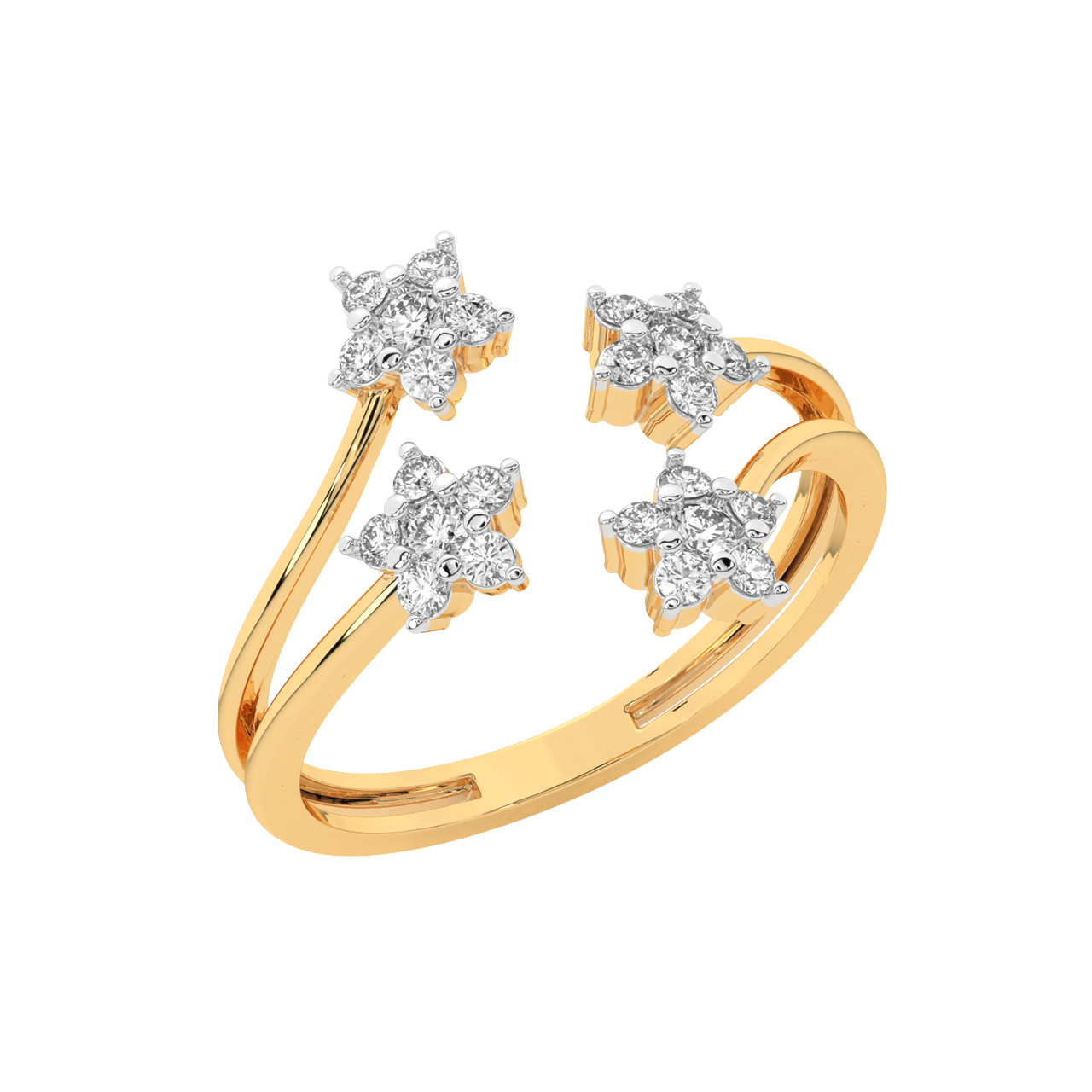 J.M.D Gold Ring for girls with american diamond - white ring rose gold  plating Brass Cubic Zirconia, Diamond Ring Price in India - Buy J.M.D Gold  Ring for girls with american diamond -